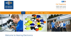Desktop Screenshot of hearingelectronics.com